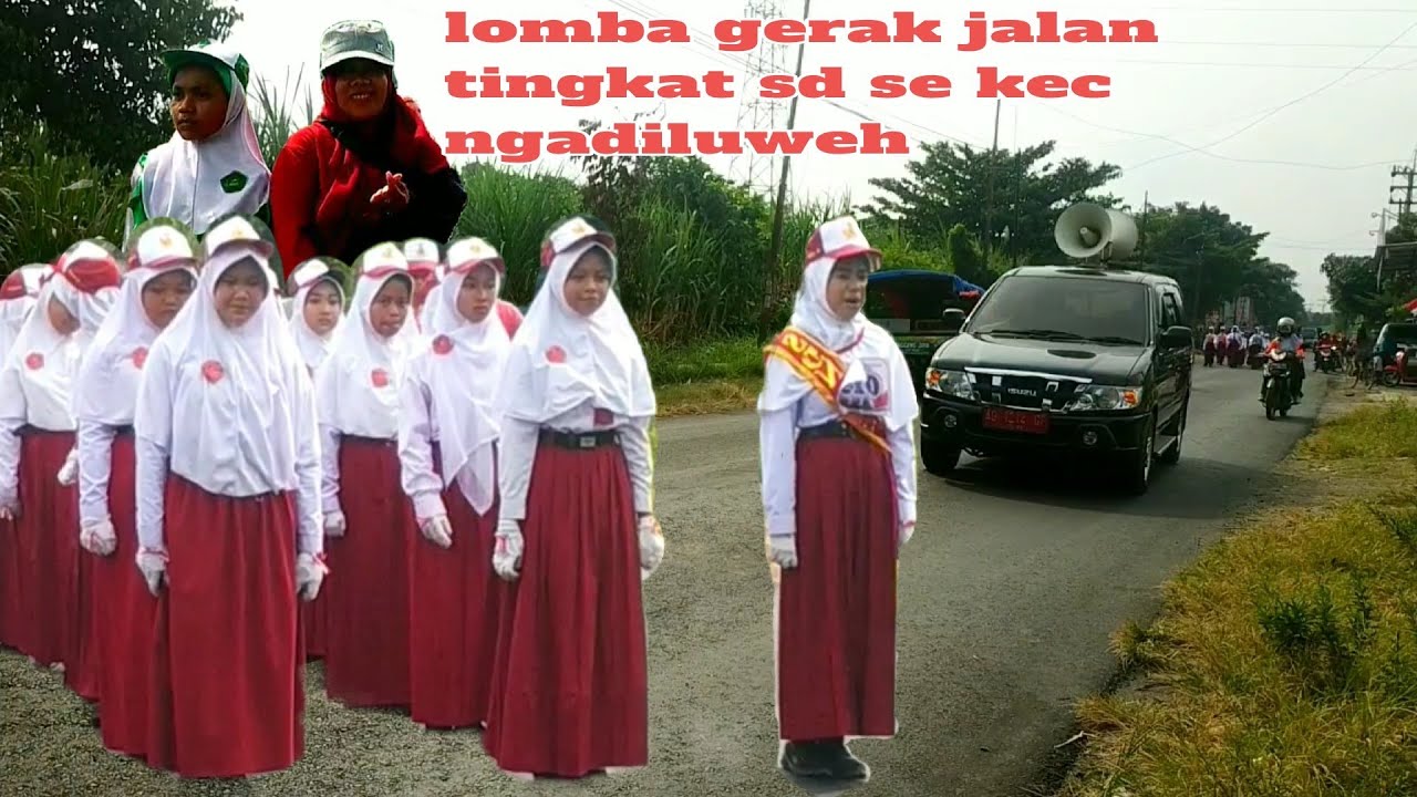 LOMBA GERAK JALAN KEC, NGADILUWIH .kelompok putri .selasa 2 agustus 2022