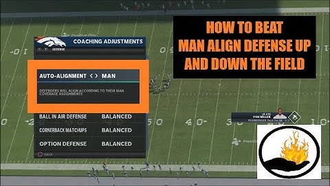 MADDEN 21   MAN ALIGNED DEFENSE - HOW TO  BEAT IT FOR BIG YARDAGE