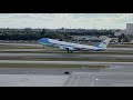 Donald Trumps Last Landing In Airforce 1... Low Fly By + Takeoff