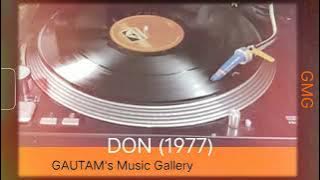 Jis Ka Mujhe Tha Intezar (Don 1977) Lata Ji & Kishore Da (MD: KALYANJI ANANDJI) Remastered 320kbps