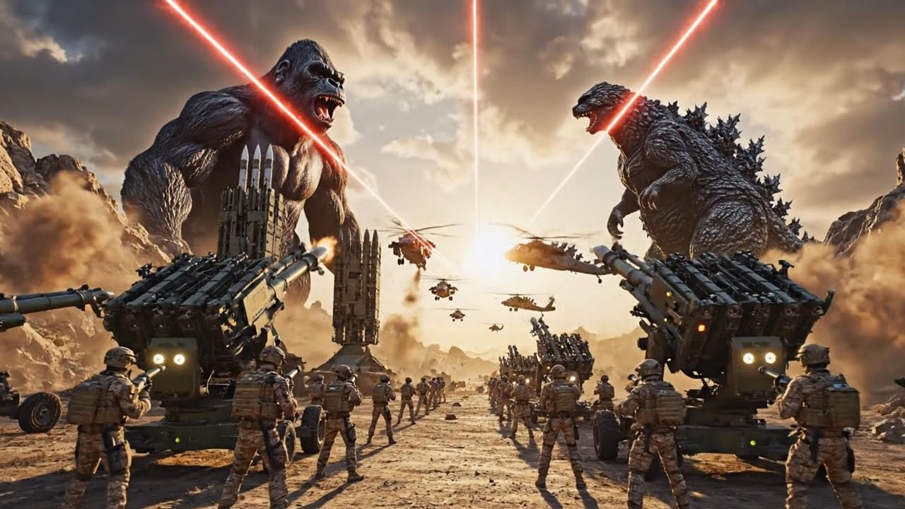 KING KONG & GODZILLA vs. SPECIAL FORCES – Epic Titan Battle on Land and Sea | 4K AI Movie