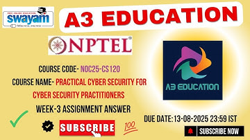 NPTEL Practical Cyber Security for Cyber Security Practitioners Week 3 Assignment Answer Jul 2025