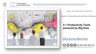 Big Data M4.1 : Productivity Tools powered by Big Data