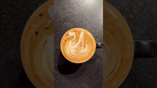 Swan latte art #coffee #hotcoffee #latteart #swan #coffeeart