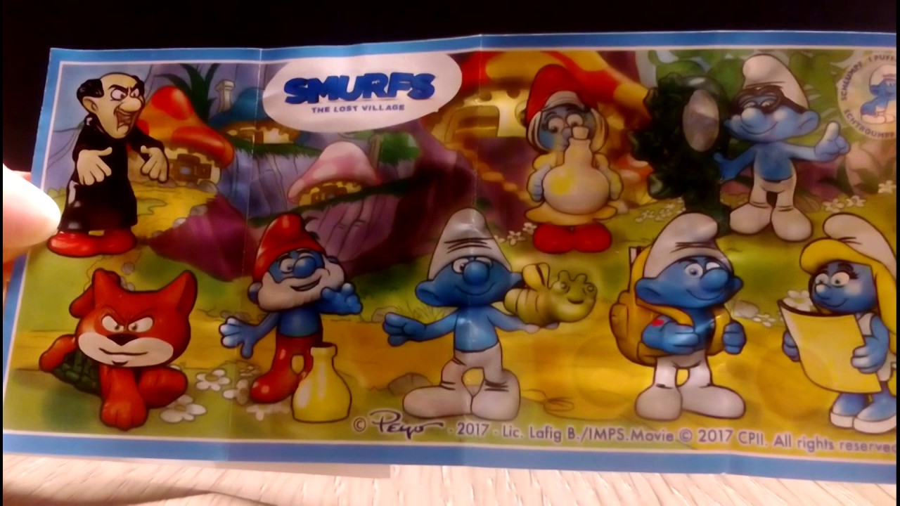 Unboxing Kinder Surprise - Smurfs