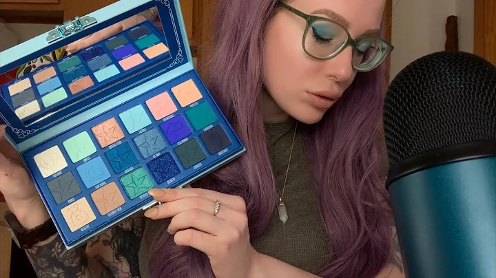 ASMR Full Face Using Jeffree Stars BLUEBLOOD Palette 💙