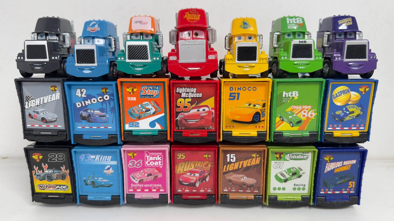 Disney Pixar Cars Unboxing Review | Full Lightning McQueen, Tow Mater, Doc Hudson, Sally, Mack