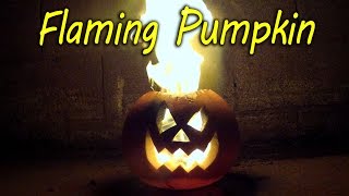 How to Make a Flaming Pumpkin  Halloween Jack o Lantern