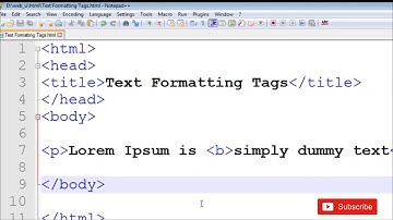 HTML Text Formatting Tags, Part 1, In Urdu | Hindi | Lecture 5