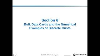 ZAERO Software Advanced Training: Section 6