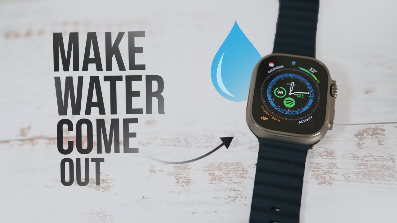 How to Make Water Come Out of Apple Watch (tutorial)