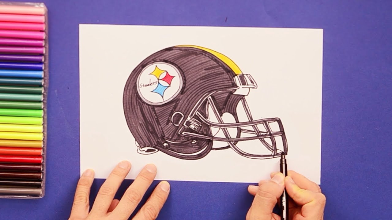 How To Draw Steelers Helmet