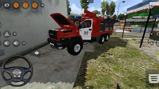 Game truk pemadam kebakaran simulator si jago merah | Bus simulator indonesia gameplay screenshot 4