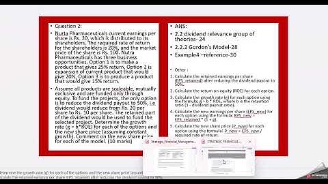 NMIMS -June 2024 Assignment: Strategic Financial  management _ SEM4