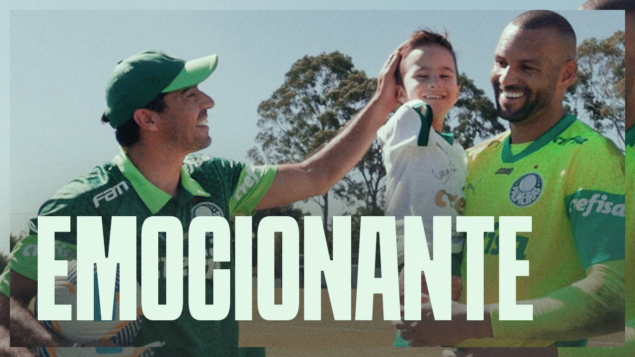 A INESQUECÍVEL VISITA DE MIGUEL AO ELENCO DO PALMEIRAS
