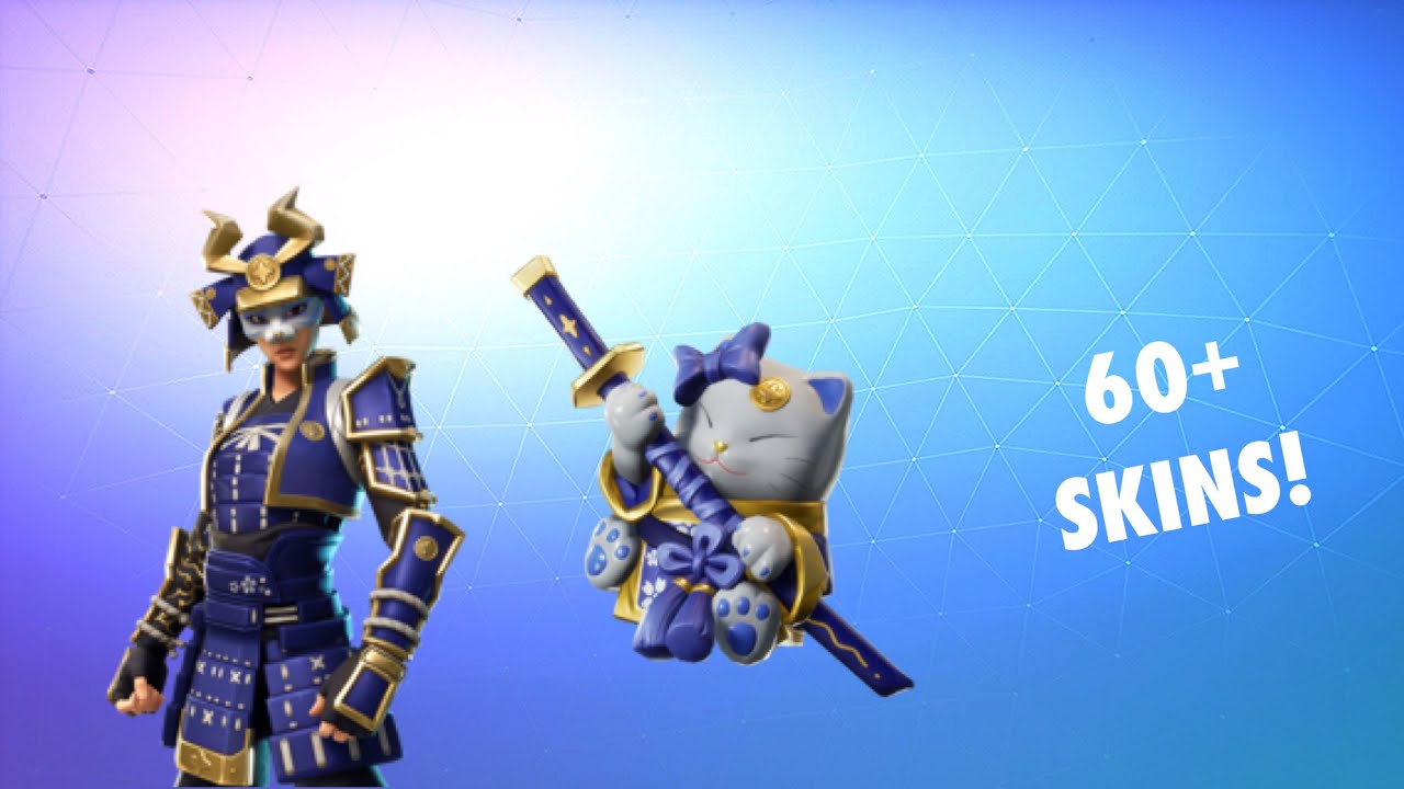 SASHIMONO BACK BLING ON 60+ SKINS! (Fortnite Battle royale)
