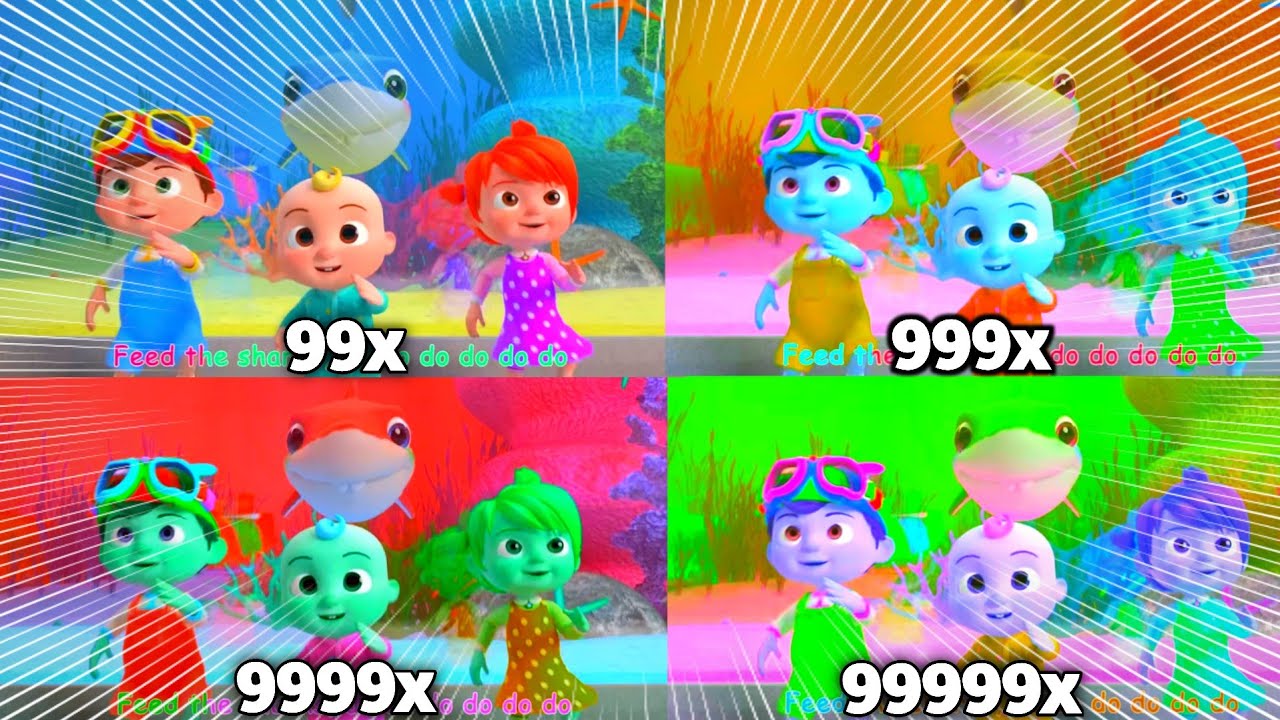 Baby Shark Do Do Do in HYPER SPEED – 999999x Effects Overload!