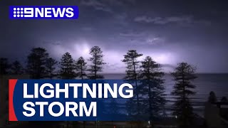 Man Struck By Lightning As Storm Topples Trees And Causes Blackouts 9 News Australia