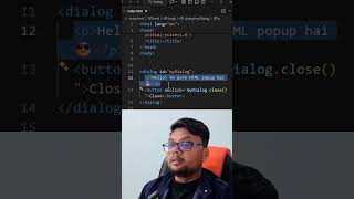HTML dialog Tag Explained in 30 Seconds | Modal & Popup Made Easy!