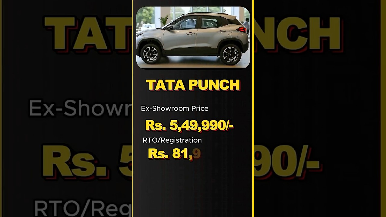 Tata punch price details | 