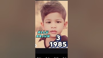 ALLU ARJUN Age Transformation (1982-2025) | Allu Arjun life journey evolution #alluarjun #pushpa2