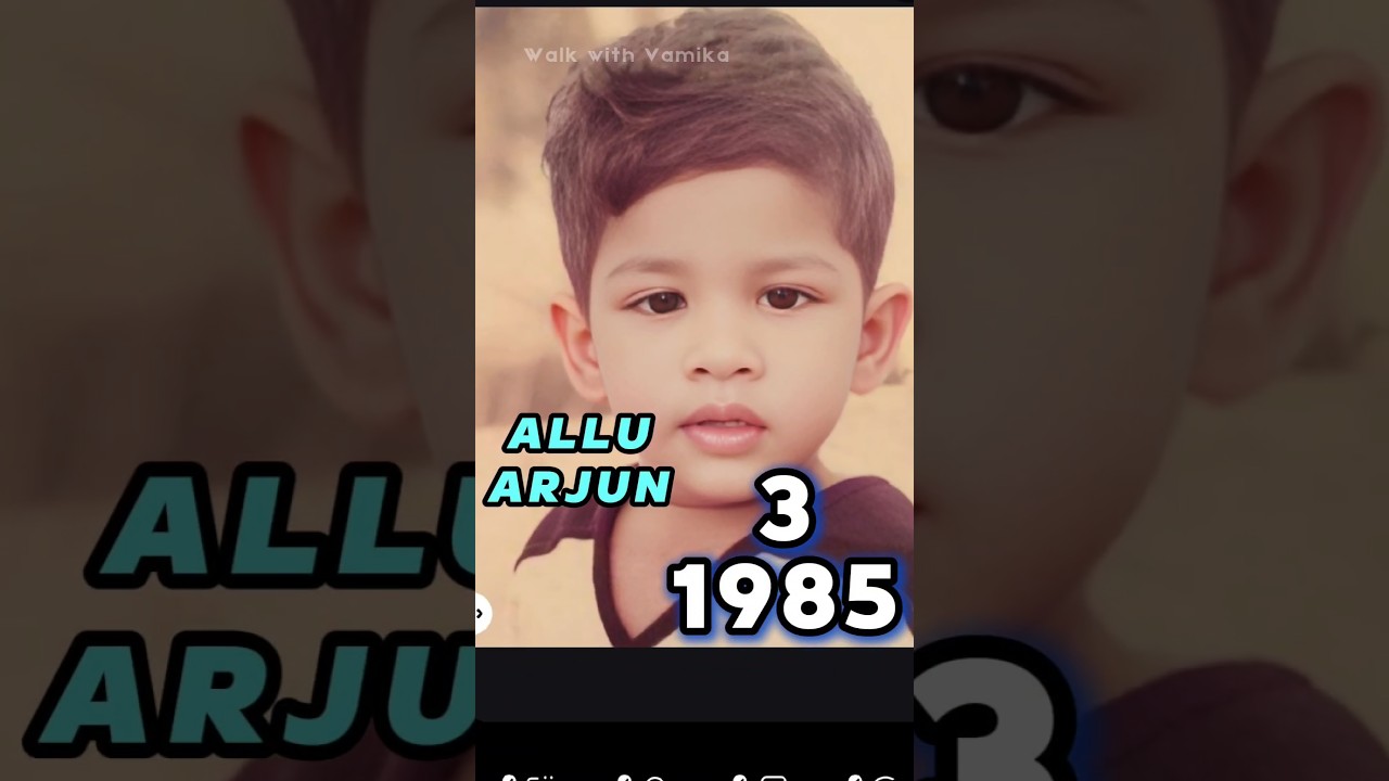 ALLU ARJUN Age Transformation (1982-2025) | Allu Arjun life journey evolution #alluarjun #pushpa2