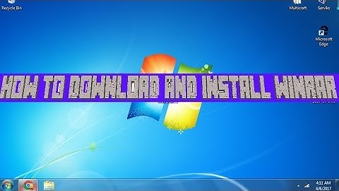 How To Download And Install Winrar In Windows 7 and windows 10!