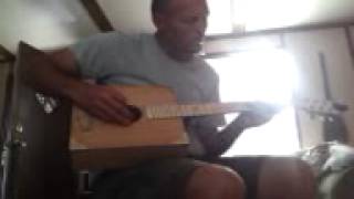Homemade wine box guitar 2 Big country.