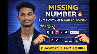 Missing Number | Math Formula Approach | Python DSA