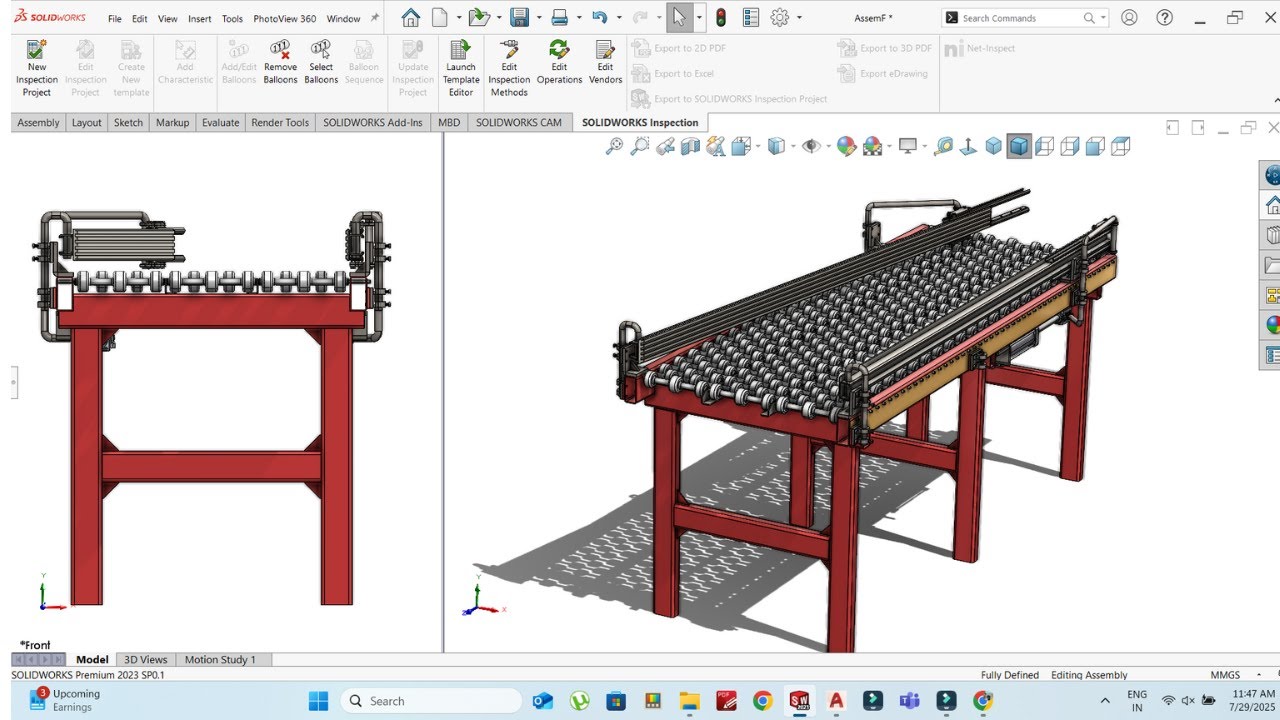 Solidworks Tutorial # 267 Pneumatic Sorting Conveyor Modul by SW Easy ...