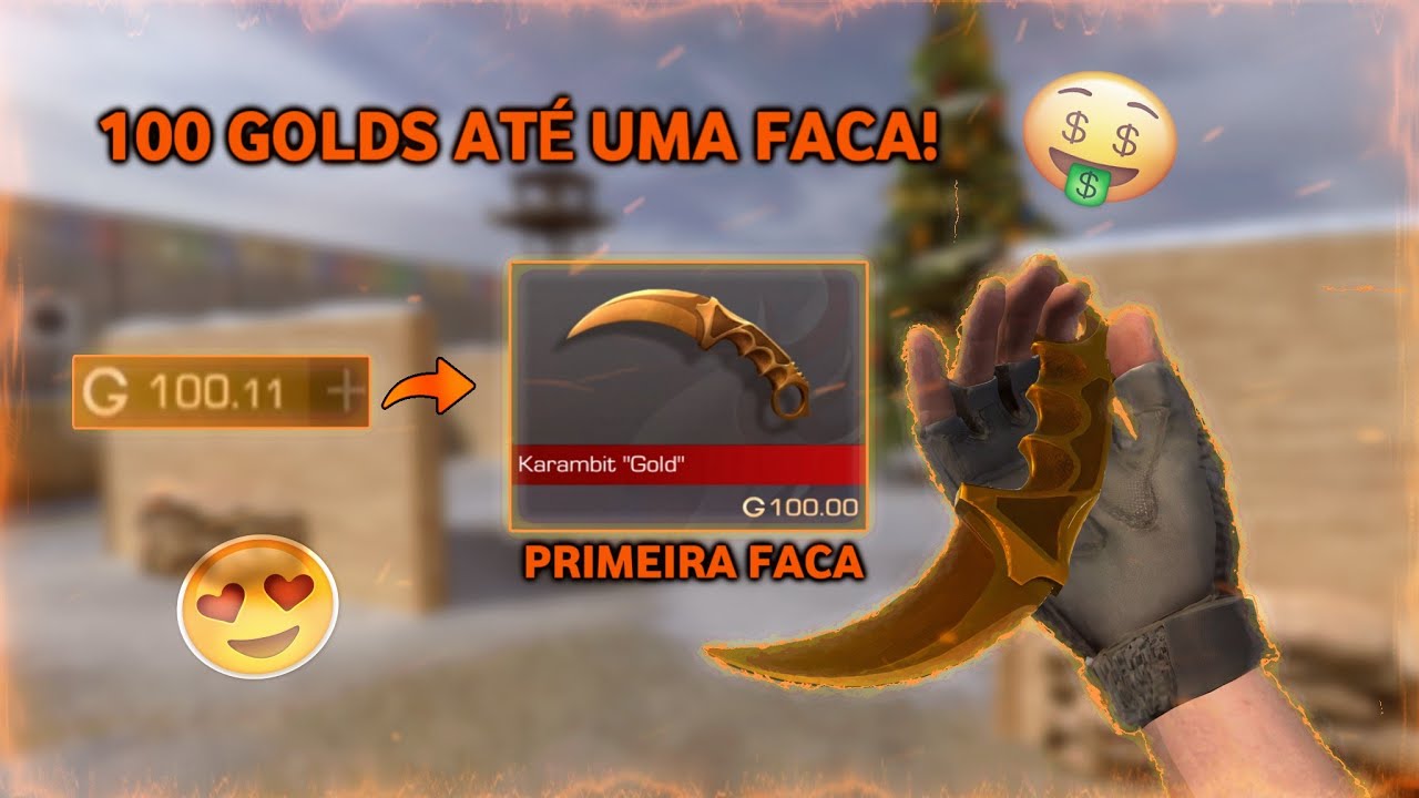 100 GOLD ATÉ FACA STANDOFF investir standoff 2 Tutorial Farm