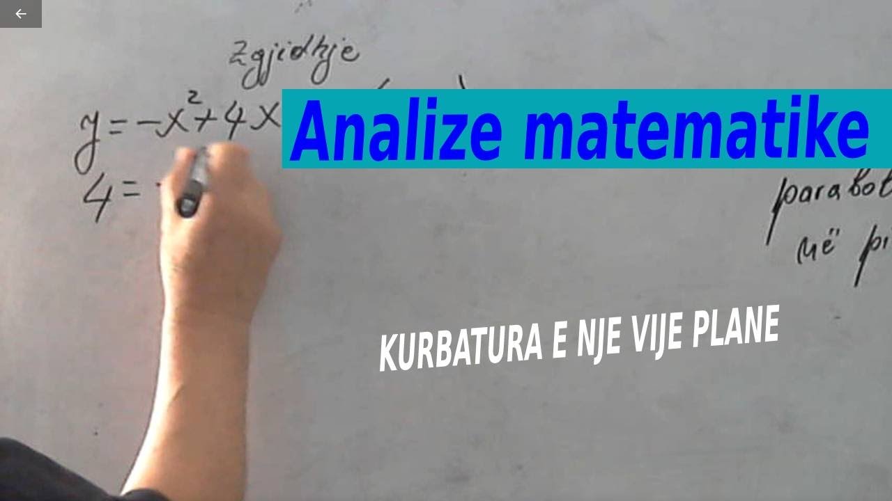 Analize matematike/ Kurbatura e nje vije plane