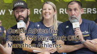 Advice from NYRR's coaches as you train for the 2025 #TCSNYCMarathon
