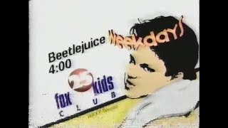 1992 Fox Kids Beetlejuice weekdays 30sec promo 1992 Fox Kids Beetlejuice weekdays 30sec promo