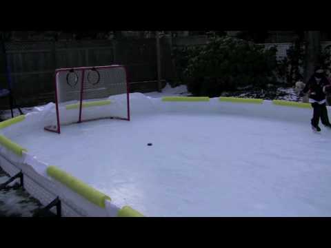 Lucas First skate backyard rink 2010