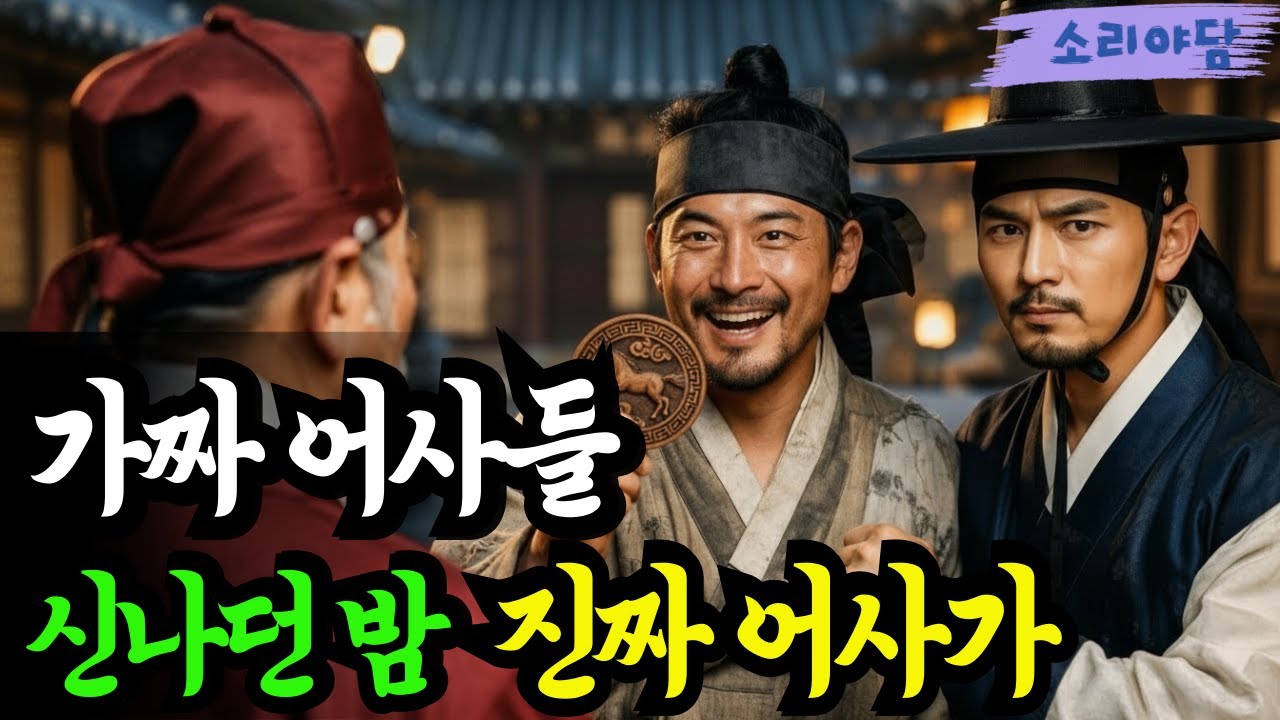 가짜 어사들 신나던 밤 마지막에 진짜 어사에 덜미 잡혔다 !