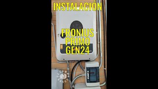 #Shorts Instalar Invesor Fronius Primo GEN24 en 60 segundos