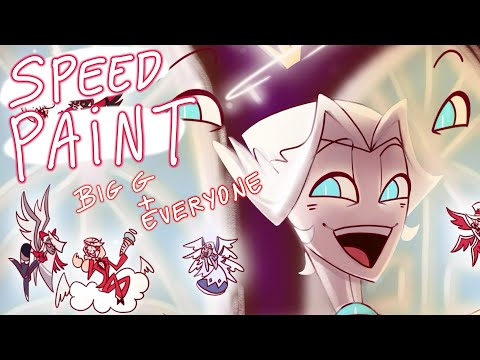 [ Speedpaint ] Big G and Everyone ✨ | The Big G - Hellaverse AU