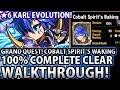 Brave Frontier Grand Quest Cobalt Spirit's Waking 100% Complete Clear Walkthrough (Karl 6stars evo!)