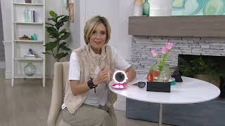 Fancii Lumi LED-beleuchteter kompakter 10x/1x Vergrößerungsspiegel auf QVC screenshot 3