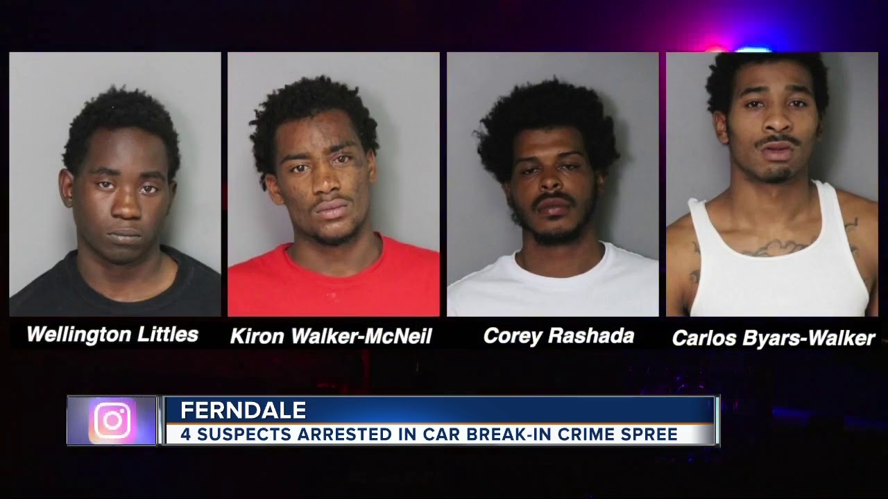 4 suspects arrested in car break-in crime spree - YouTube