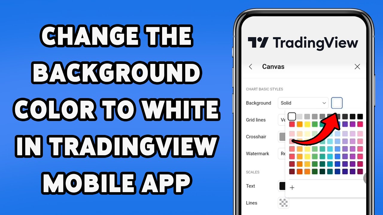 How To Change The Background Color To White In TradingView Mobile App 2025 | Switch To Light Mode