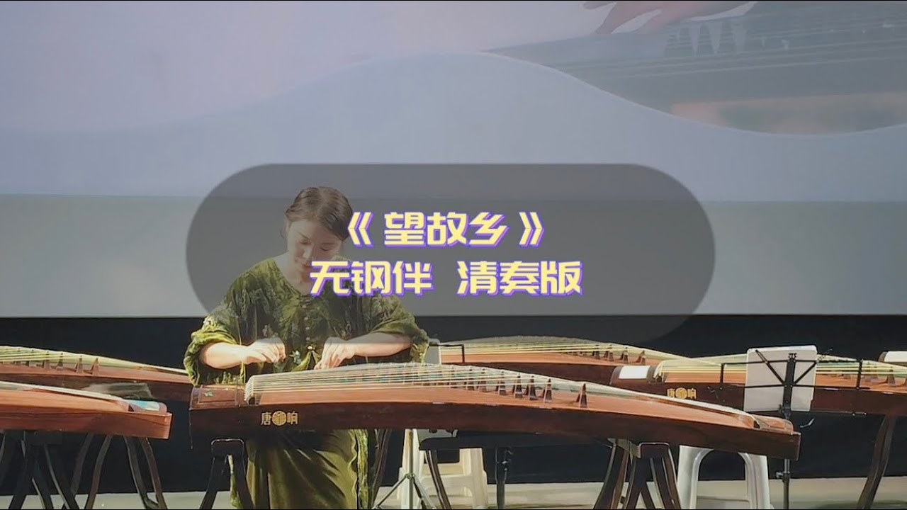 古筝《望故乡》无钢伴清奏版 Chinese Zither Guzheng ＜Longing for My Hometown＞