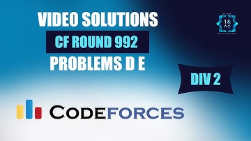 Codeforces Round 992 (Div 2) | D & E | DIV 2 | Video Solutions | Bit To Byte | Aaryan Saraswat