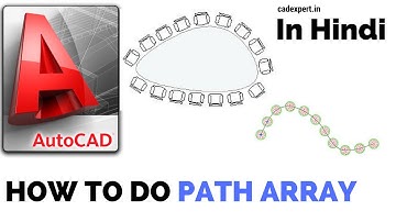 Autocad tutorials in hindi"PATH ARRAY"