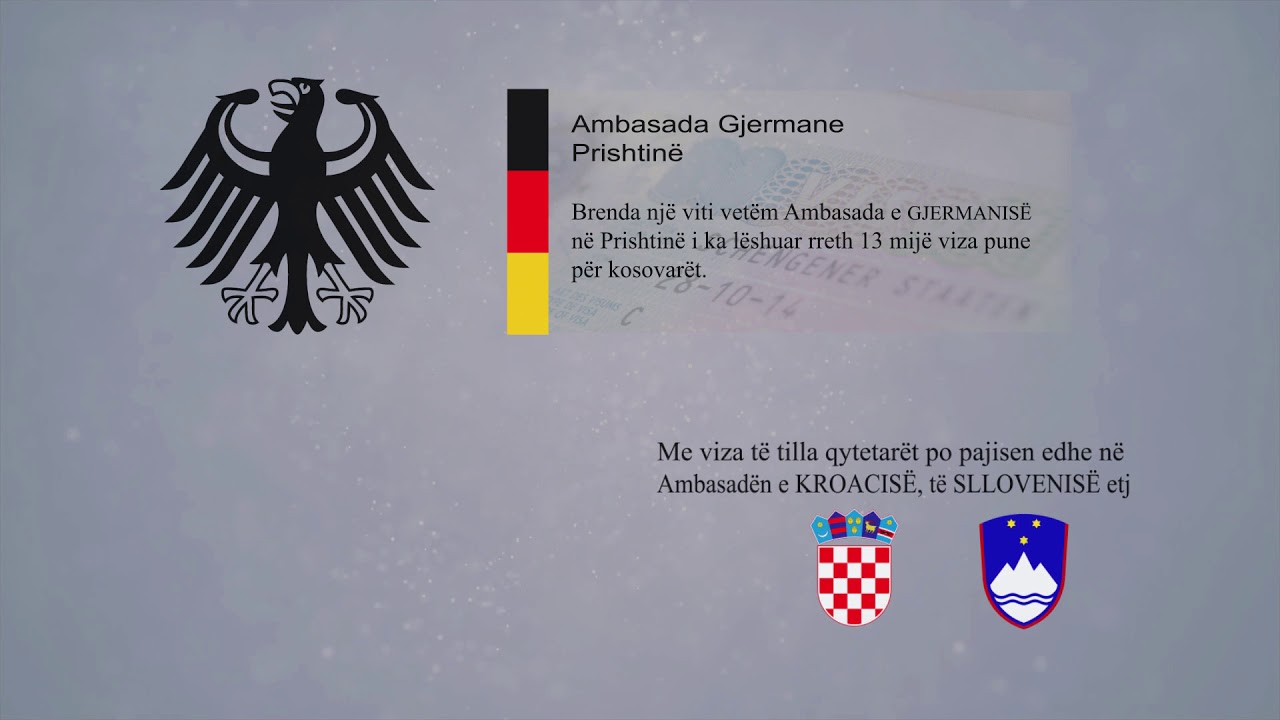 Brenda Nje Viti Vetem Ambasada Gjermane Ne Prishtine I Ka Leshuar Rreth 13 Mije Viza Pune Youtube