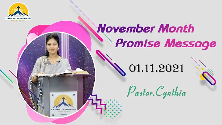 || November Month Promise Message  2021 || Pastor....