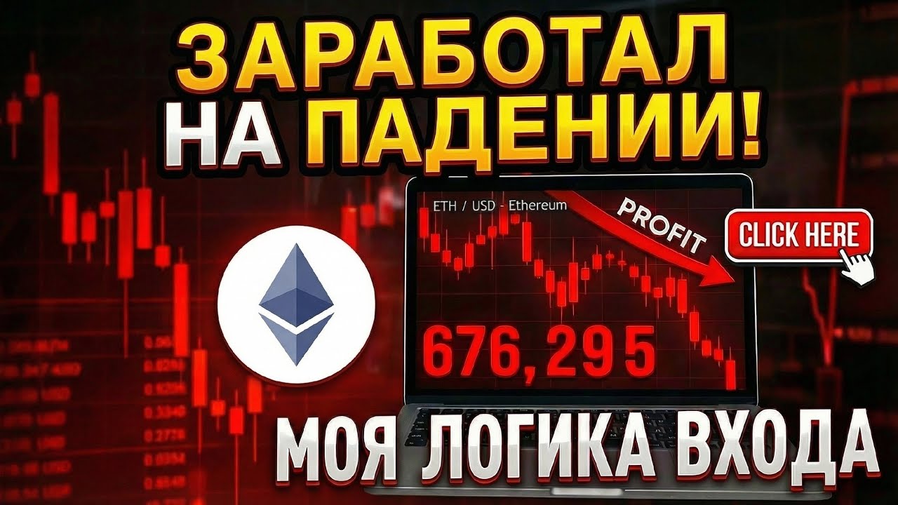 Разбор сделки по  Ethereum (ETH)  точка входа, цель и результат по опционам пут.