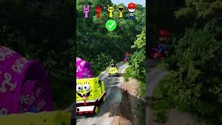 GummyBear va Spiderman vs Ironman vs barbie vs McQueen vs bollard vs yashl542 #automobile #beamngrao GummyBear va Spiderman vs Ironman vs barbie vs McQueen vs bollard vs yashl542 #automobile #beamngrao
