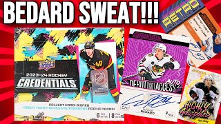 NO WAY...2023-24 Upper Deck Credentials Hockey Hobby Box Opening !!